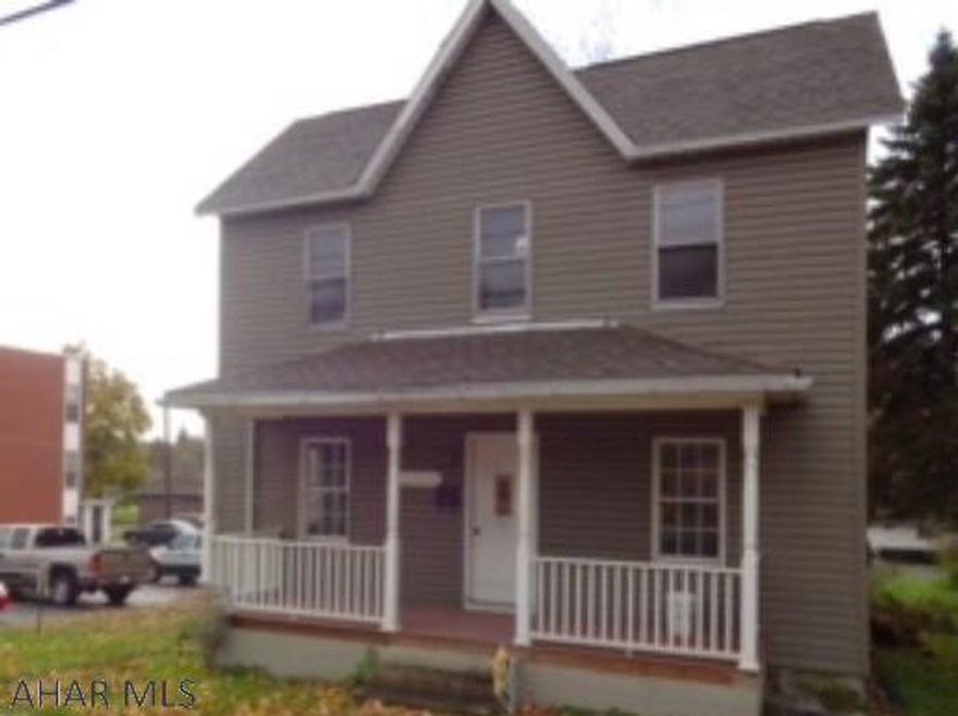 Three bedroom, one bath home in Northern Cambria with both oil and coal hot water heat. This home features a large, remodeled kitchen with Aristokraft cabinets. There is plenty of room for the family to gather around the eating area. The large living room has custom poplar paneling, plenty of windows and newer carpet. There is a dressing room and walk in closet adjacent to one of the bedrooms, and the bathroom has been remodeled including a Bathfitters tub and lots of storage. The front porch is new with composite decking and there is a large deck on the back that is ideal for family gatherings. Off street parking and an extra large, flat lot make this home worth a special look for you and your family.