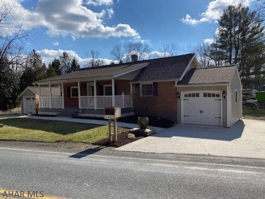 Totally remodeled home in the Chestnut Ridge School District. Home features two bedrooms on the first floor, two bedrooms in the basement and 2  bath. Beautiful basement family room with bar/tv. Beautiful kitchen with Corian Countertops, new SS appliances, 4 TV's, and updated bathrooms with granite and quartz countertops. Every room wired for cable. Basement is stunning with tons of room and a bar area for entertaining. Trex decking, vinyl railing, hot tub, outdoor kitchen and outdoor speakers. One car garage on each side of the home.