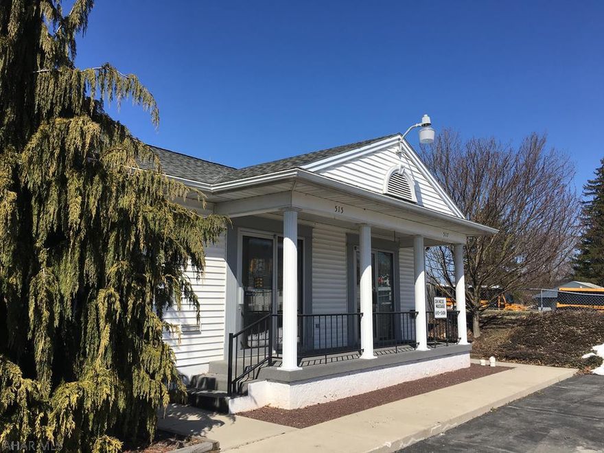 Great Location...Highly Visible.  Nice Commercial building in Hollidaysburg.  Many possibilities. Currently set up as two units...could be put back to one large unit.  4-5 Parking Spots in front.  4-5 Parking Spots in the Rear.  Roof was done in 2013.  10x12 Shed.  Zoning is Residential/Business. Taxes, lot size and sq ft are estimated using Blair Co tax information. Current lease is up on 12/31/18.
