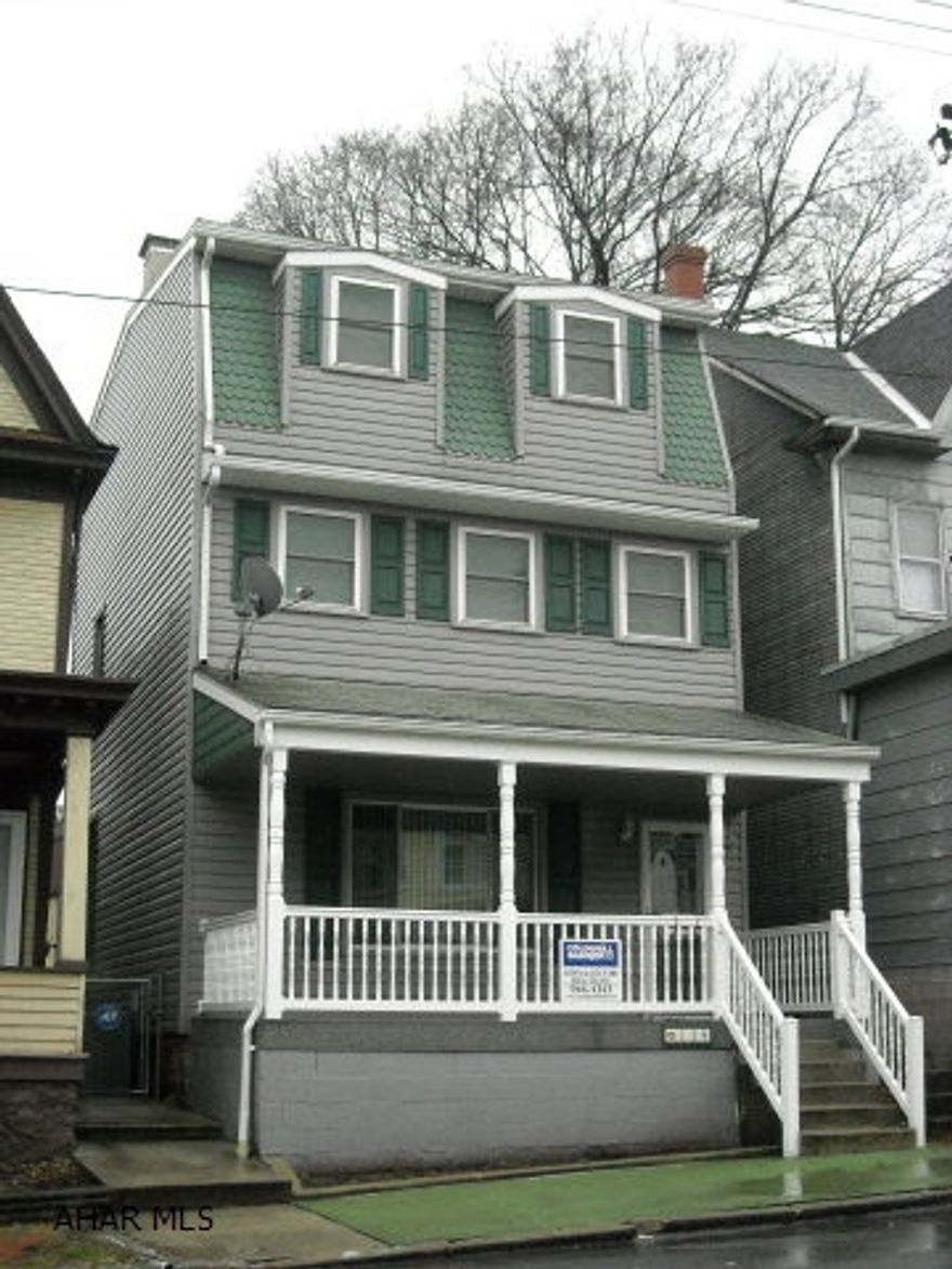 Reduced!! Nicely updated large 3+ bedroom home with rubber roof, windows, vinyl siding, 100 amp breakers, copper plumbing, new concrete sidewalks & patio.  3 Zone-controlled GFA furnace with central air, full bath with shower, appliances, decent carpeting, ceiling fans & recessed lighting. Media room/den on finished 3rd floor with bedroom (must see!)& high-tech wiring, good closet space, nursery/walk-in closet on 2nd floor. More to say--drive by today. Average heat:$78.50/mo. Low Taxes!! Even has a two-car garage!  Easy to see...