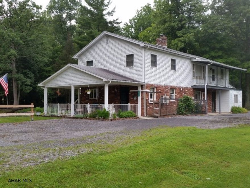 Enjoy fishing in your back yard! Quiet, peaceful setting boarding trout stream and near state game lands. 3 Bedrooms, walk-in closets, 1.5 baths, spacious eat-in kitchen with lots of counter space, dining area, living room with wood stove, 1 stall attached garage and nice covered patio. Pavilion and shed with electricity. 3 Fujitsu mini split heat pumps with air conditioning plus Oil heat or wood stove. Per Reassessment ESTIMATED 2017 taxes are estimated at $1,927.00 (2016 taxes were $872).  #J-351