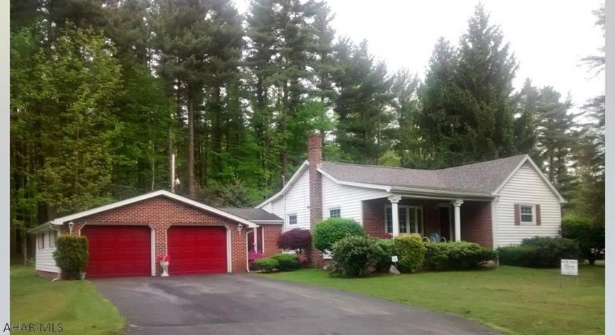 Lovely 2 plus bedroom home with breezeway between garage and house. Seller just had new roof installed and all new windows. This property  can be potentially be heated with either coal or oil.