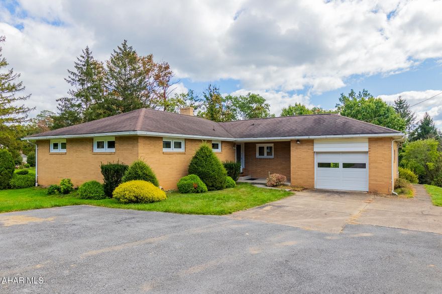 My advice to you is..don't miss out on this one story brick home with finished basement and .98 acre of ground. Home is located in Sylvan Drive area, with two finished floors, first floor has kitchen with eating area and Living Room with dining area, 3 bedrooms, 2 full baths 1 & 2 flr. Basement has walk out and large family area, with hobby space (used as a sewing), H/W Flrs. Private setting.