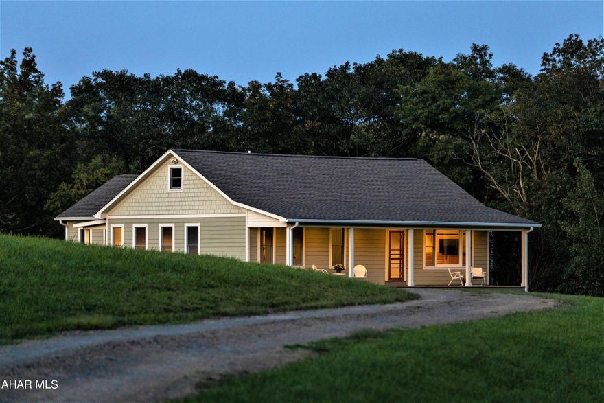 Look no Further you have just found your Dream property, has a little over 20 acres, part woods, part fields and stream in back of property. Well built construction with Hardie plank siding, beautiful hardwood floors, tiled bathrooms. 4 bedrooms and 3 baths, bonus room on 2nd floor. Full basement with plenty of space. Heat pump for heat and central air. Unwind on the relaxing screen porch overlooking the outside firepit. Or enjoy your time on the covered front porch. Outside building looks like a 2 bay garage , has electric and water , with an an outside shower. Nestled in beautiful Bedford County with close proximity to major highways . Everything that you could possibly want.