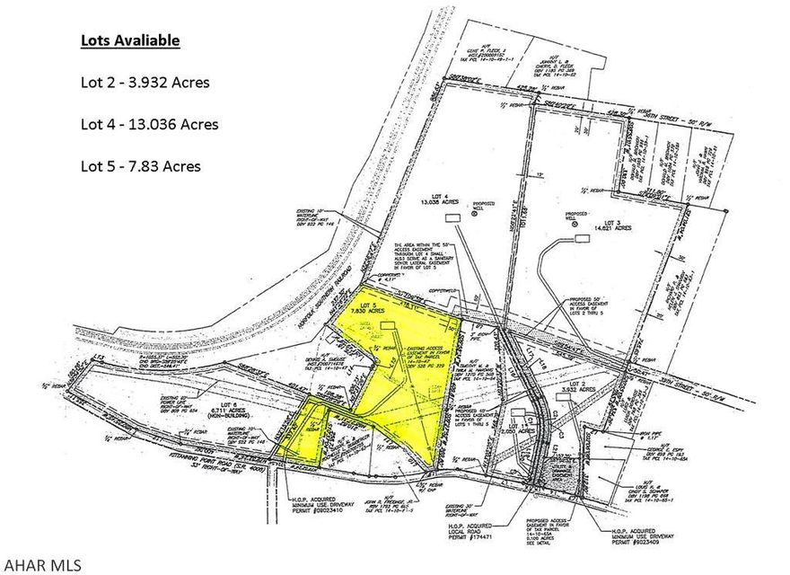 7.83 Acres of mostly wooded. Great Location to build your dream home. Lot has access to water, sewer, gas, electric and cable. Property is Agent owned.