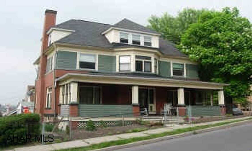 GORGEOUS CHARM AND CHARACTER.  RAWHIDE LEATHER WALL PAPER, POCKET DOORS, STAINED GLASS WINDOWS, SITTING ROOMS, ORIGINAL LIGHT FIXTURES, 2 GAS FIREPLACES COULD BE CONVERTED TO WOOD.  HEAT IS GAS - WOOD OR COAL. OWNER WILL CONSIDER OFFERS.