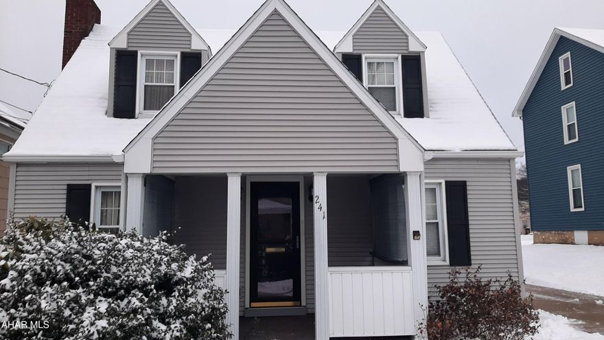 Welcome home to this adorable cape cod home nestled on .16 acres in Cresson Boro. This home has been maintained inside and out. The nicely updated exterior offers a concrete driveway for at least 3 cars, the cozy front porch to sit and admire the beautiful landscape or the back deck to watch activities in the backyard, or just relax. The interior offers a spacious living room with fireplace. The dining room offers corner built ins and room for large family gatherings. The eat in kitchen is well equipped with all the appliances, plenty of cabinet storage and counterspace. Easy access to the exterior for bringing in groceries. There is also a spacious family room with backyard access, a modern full bath with walk in shower and a nice sized  bedroom for first floor living. The second level offers another updated full bath with a tub/shower combination and two great sized bedrooms with large closets and cubby storage. The mechanics of this home are all well maintained to bring comfort and peace of mind for the future. This home is priced to sell and you can make it ''HOME'' for the holidays! Call for your tour today!