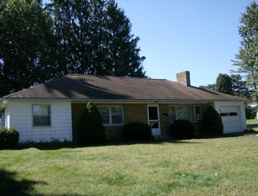 3 BR, w/full bath & 2nd bath has sink & shower only.  Brick frame home with 1 car attached garage. Oak hardwood floors throughout. Additional lot is available. Central Cambria schools. Gas FA heat.