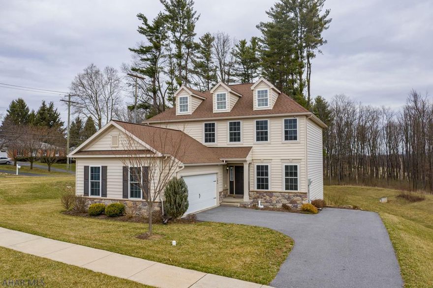 Centre Co.is  in yellow stage 5/8/20, Schedule Showings NOW! This house has a lot to offer with its huge Open Concept Kitchen with Pantry & Dining area overlooking the Family Room with its gas fireplace. The front room off the Foyer can be used as an Office/Den or Formal Living Room. Off the hallway to the garage is the 1st floor large Laundry room & Half Bath. Up the stairs & on the left is the wonderful Master Bedroom with its tray ceiling,walk in closet, & Master Bath. On the right is another Full Bath & two more Bedrooms with plenty of closet space. The unfinished Walk Out Basement plumbed for another bathroom provides you the opportunity to design it the way you want it!  House also is equipped with an 8 camera security DVR system. Seller to ADD Deck.