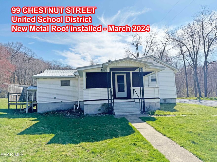 Welcome to your future home nestled within the charming United School District! New metal roof & 200 amp electric service installed in March 2024. This inviting ranch-style residence boasts a blend of modern comfort and timeless appeal, situated on a generous half-acre lot, offering ample space for outdoor enjoyment and relaxation.
Step inside to discover a beautifully updated oak kitchen with laminate flooring, complete with a convenient breakfast bar that is perfect for morning gatherings or casual meals and a gas range, refrigerator, & dishwasher are included.
You'll enter the spacious living room featuring new carpet in 12/23 & accented with a picturesque bay window, allowing natural light to flood the space and create an inviting atmosphere. Whether it's lounging with a book or hosting friends for game night, this welcoming living area offers the perfect backdrop for making cherished memories.
With three bedrooms, there's plenty of room to ensure everyone has their own retreat where they can unwind and recharge. Or use one as a home office, providing versatility to suit your lifestyle needs. One bedroom has a triple closet. New carpet & paint in 2 of the bedrooms in 12/23. There's also a large double closet in the hallway for convenient storage.
Enjoy the convenient main floor laundry room with utility sink.
The basement walls were painted in 10/23 and there's a workbench and block shower.
Outside, the half-acre lot presents endless possibilities for outdoor enjoyment, from gardening and outdoor dining to recreational activities and simply soaking up the beauty of nature. 
Don't miss your chance to make this charming ranch house your own! Schedule a showing today and experience the warmth and comfort this home has to offer.