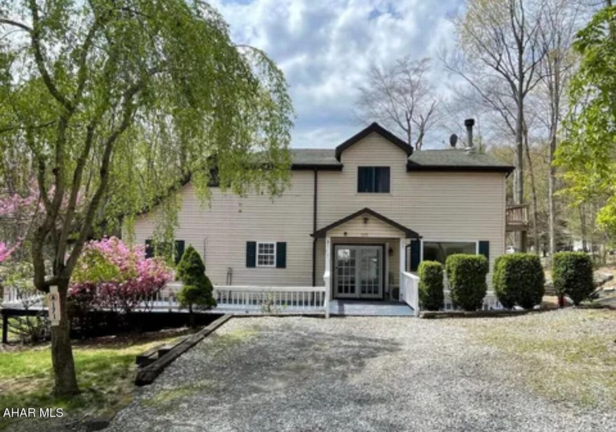 Large home in gated community with kitchen, living room with stone fireplace, that is wood burning, dining room, bedroom, bath and laundry room. Second floor has master bedroom w/walk in closet, bathroom and bonus room. Mini splits for heating and cooling.  Minutes from Prince Gallitzin State Park and State Game Lands. Don't forget to utilize the homeowner's association amenities.