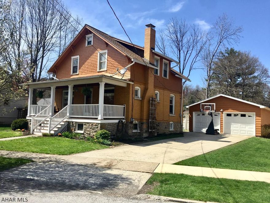 This beautiful brick home is in the desirable Llyswen area of Altoona! The updated kitchen boasts new flooring, backsplash, cabinet pulls, new fridge and dishwasher, and a breakfast nook surrounded by windows. Other recent updates include: newly finished hard wood floors, exterior recently painted, and a brand new front porch. Space abounds with three bedrooms, huge bathroom, rec room in the basement, living room, and a den.  Don't miss your chance to see this home near Baker Elementary School!