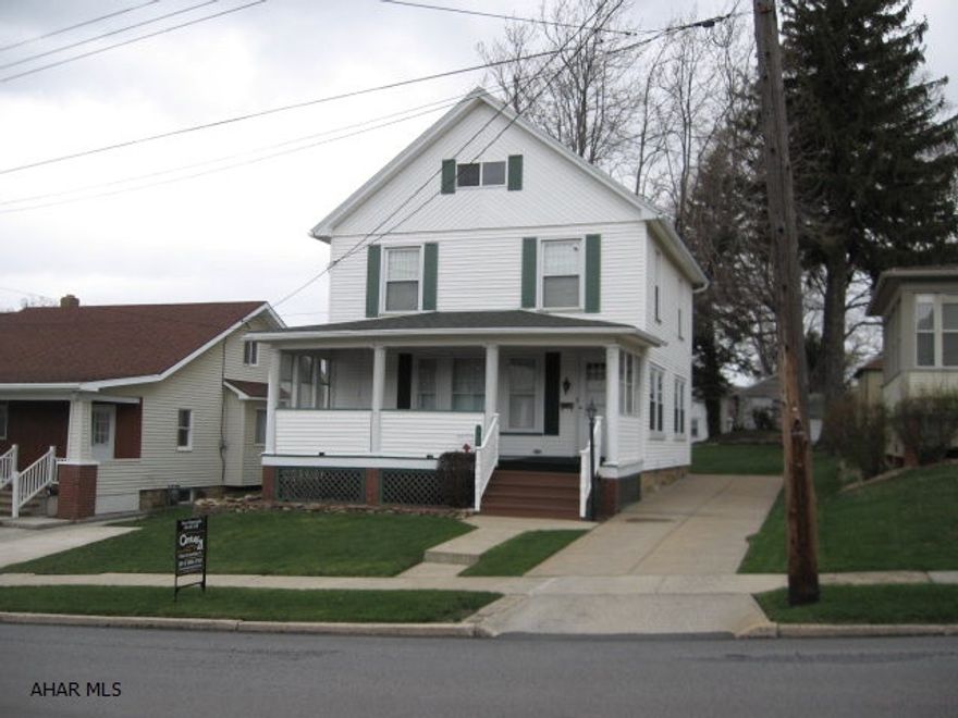 Spacious 4 bedroom 2 bath home in Cresson w/ that country feel! Walls and ceiling have been replastered, heated basement, laminate flooring, gas fireplace. Newer vinyl siding, large covered porches