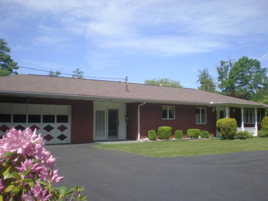 Brick ranch with 3-BR, 1 1/2 bath. 2 car attached garage. Basement is mostly finished. 1 acre lot. Very nice location.