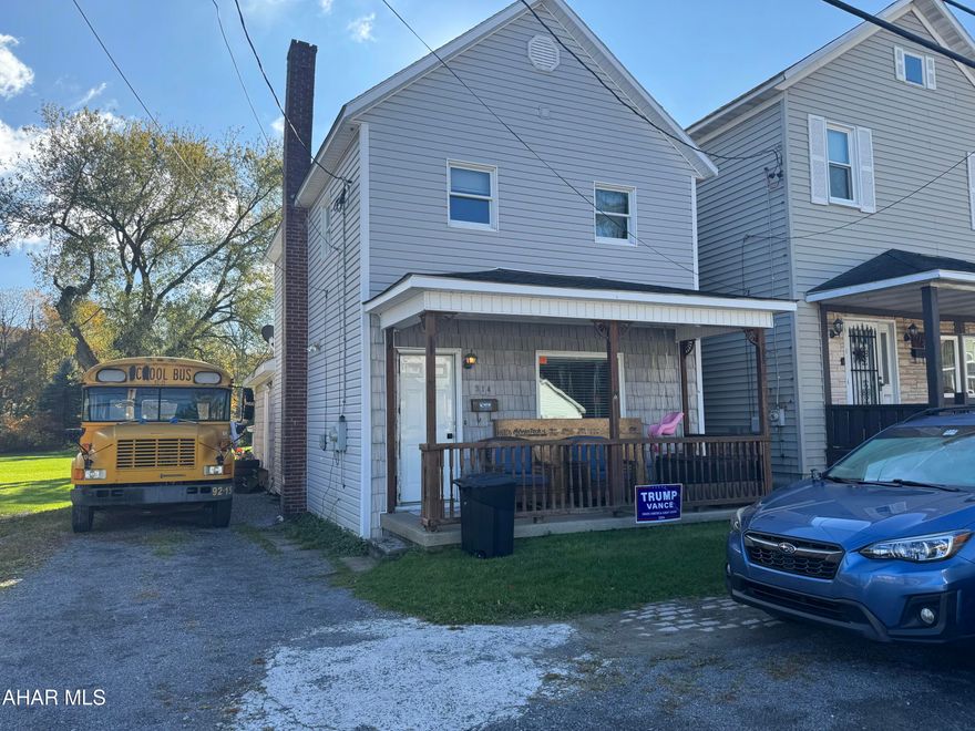 Beautiful vinyl sided two story remodeled home featuring oak kitchen, dining room and living room on the 1st floor. 2nd floor has 2 bedrooms and a full bath.  Full basement with oil hw heat (domestic coil) and 200 amp breakers. Very nice home for the $$.