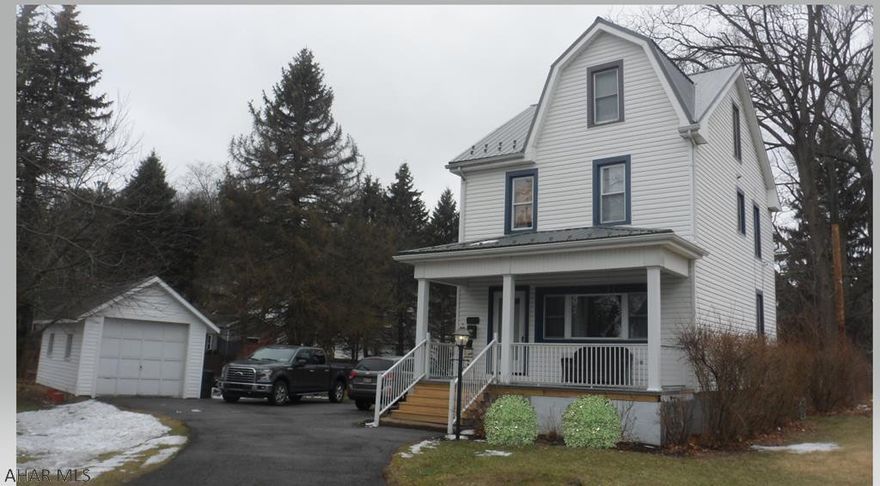 Great house in Llyswen.  4BR, 2BA, LR, DR, Kitchen with appliances.  Finished 3rd floor has remodeled bath could be 4 BR or other use, ample storage.  Newer windows, NEW laminate floors on first level, NEW metal roof, hot water tank, and deck.         1 car garage, private yard.  Move right in!      Baker School.        Seller has contract in place to buy another house.        Seller to have two lower front basement windows blocked when weather permits.*** Garage Door Opener is inside front door to the left on a key hanger.