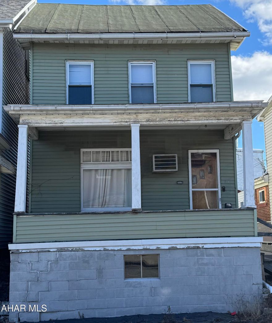 Being sold AS IS. Seller will make no repairs.
House has updated electric, vinyl windows,
1/2 bath on first floor, fenced in yard and off street parking. Great potential!