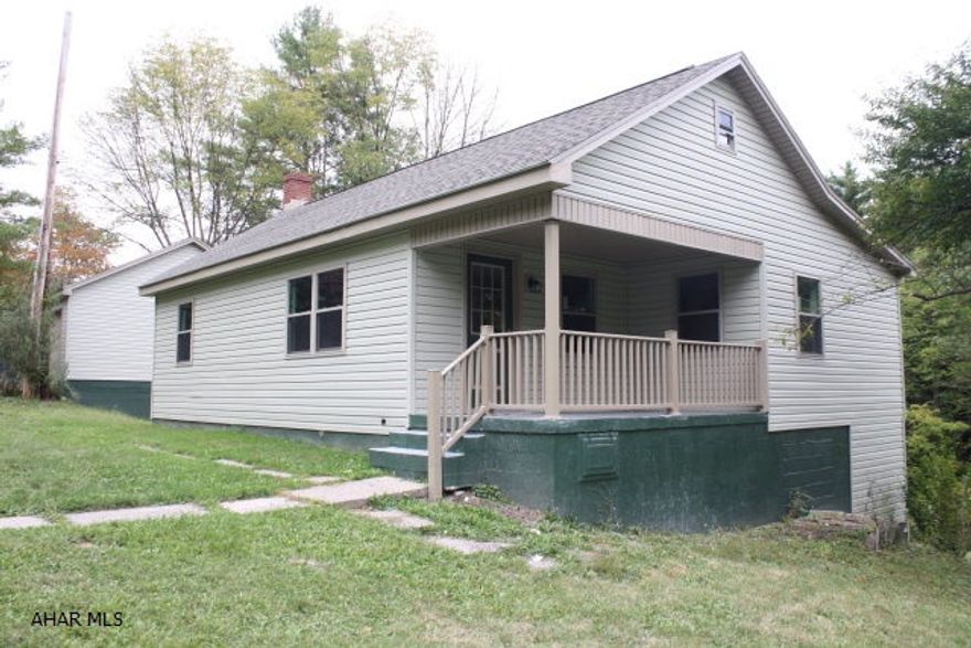 Completely renovated; New seer heat pump system, Central air; new roof,siding, windows, kitchen, bath, floor covering, water heater, plumbing, soffa/fascia, etc. It does need gutter and downspouts and some landscaping.