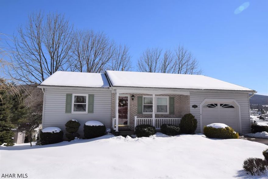 Charming ranch style home with nice sun room and covered patio.  Central air.  Beautiful finished basement offers much more living space. Two year old roof. Furnace and CA installed five years ago.   This home is in "tip top" condition and ready to move into and enjoy.