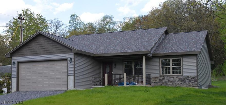 *NEW CONSTRUCTION* Beautiful home in the very desirable Greenwood area of Altoona in Logan Twp. This home was built with upgraded materials throughout including superior wall basement w/bmt bath rough-in and 2X6 wall construction. Upgraded top of the line vinyl wrapped wood Anderson windows and sliding doors. Lg granite kitchen island, white shaker kitchen cabinets with black trim; black titanium appliances; cathedral ceilings in great room and master bedroom; Tile master bath shower with reg shower and rain head; oversize garage door; all LED lighting throughout home; custom flooring. Call listing agent for your private showing.