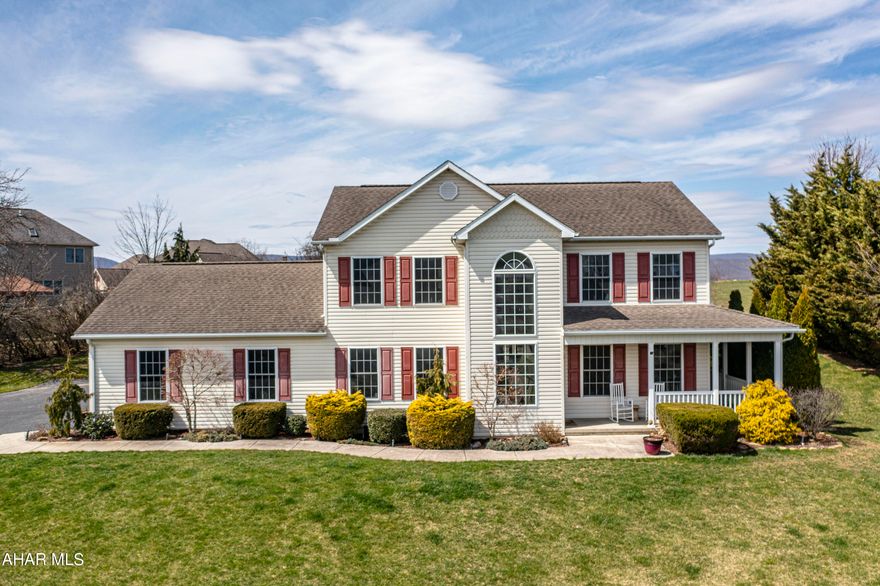 This charming home offers amazing views of Hollidaysburg & is built with top quality! The spectacular detail in the floorplan provides 4 Bedrooms, 3.5 Bath, and a 2 Car garage. Located within a private lot in Quince Court (close to Penn-Mont Academy), this house is truly above & beyond anything you have seen on the market. Huge kitchen you will fall in love with and tons of natural light throughout the home! First floor laundry. Finished basement. Beautiful patio off the kitchen - perfect for entertaining! Any buyer will truly appreciate this extraordinary home.