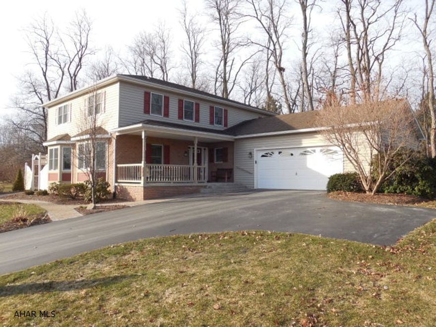 Colonial custom built home with 5 bedrms, 3 full baths on corner lot. First floor: large open EIK, access from kitchen and family rm to patio,laundry rm, den and full bath. Second floor: 5bedrooms, full bathrm, mastersuite w/full bath. Finished lower level with storage area/workshop. Plumbed for half bath. Great closet space throughout 3 zone heat. Summer pictures show the beautiful landscaping. Go to Virtual tour to view this lovely home.