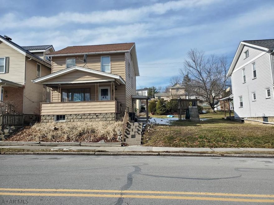 *6% seller's assist with accepted offer*Nicely updated 3 bedroom 1 bath home near Penn State Altoona. This home offers a nice first floor with open living room and dining room, kitchen and enclosed porch for an office. The enclosed porch has a sliding glass door to enter and exit the back deck. The 2nd floor offer 3 bedrooms and a full bath. The attic is large perfect for storage. New furnace installed Jan 2021. Outside entertaining is perfect with a large deck, and additional city lot. There is off street parking out back with the garage. Call listing agent for more information or your tour today.