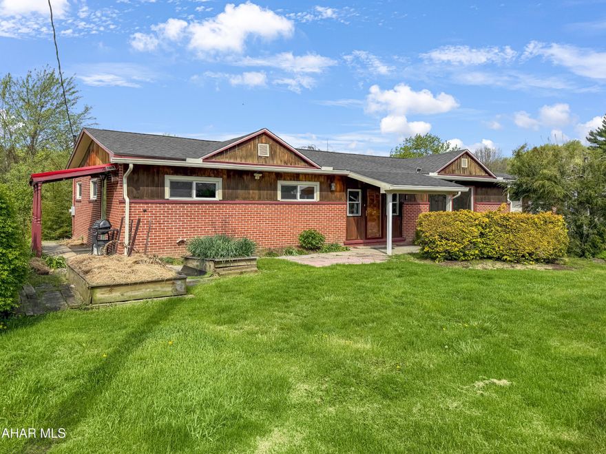 Welcome to 389 Ridgeview Lane in East Taylor Township. An exceptional brick ranch set on a spacious corner lot and designed with entertaining in mind. The main level offers a welcoming foyer, a generous eat-in kitchen, office space, and a bright, expansive living room filled with natural light. You'll also find four well-sized bedrooms and two full bathrooms, providing comfort and functionality for everyday living. The finished lower level is an entertainer's dream, featuring a large recreation area complete with a pool table, wet bar, gas fireplace, and direct access to the backyard. This level also includes a full bathroom with a sauna, laundry area, and ample storage space.

Outside, enjoy a detached two-car garage, abundant off-street parking, a spacious yard, storage shed, and a private outdoor retreat with an in-ground pool and covered patio - perfect for hosting or relaxing. A rare find with space, versatility, and standout amenities. Schedule your showing today!