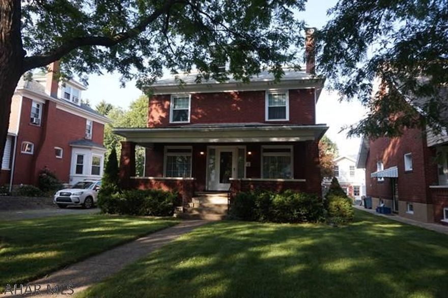 Great Great Property! Classic 3 BR, 1.5 BA brick 2 story with spacious living room, FP, formal dining room. Kitchen with eating nook.1st floor bonus room, 2 stairways, fenced in yard. Deck. Detached 2 car garage. More. Beautiful location with street separated by center aisle. THIS IS A MUST SEE! Call listing agent to see this property.