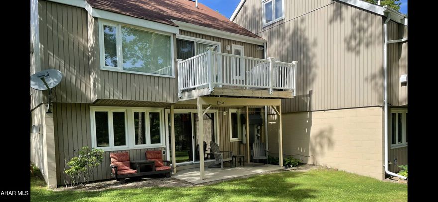 Enjoy your own private getaway in this turnkey, fully furnished, 1st floor ACORN unit Condo on the Golf Course in BLUE KNOB!!! Excellent rental income through air bnb, history available.  Scenic views, golfing, skiing, hiking, biking, swimming and restaurant are all at your fingertips.  HOA fees are 388.00 quarterly of which include, the outdoor pool, tennis courts, outside maintenance, snow and trash removal.