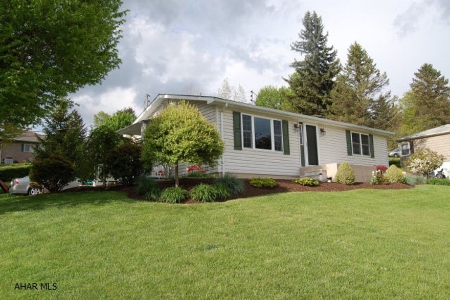 Beautiful landscaping compliments this well maintained 3 BR, 1 3/4 BA ranch home.  Located on a large corner lot in Orchard HeightsFull finished basement with family room & bathroom.  Newer siding, brand new windows.  You can easily walk to town, or just sit backAnd relax on the patio.  Call to schedule your appointment today!   Realtor owned.