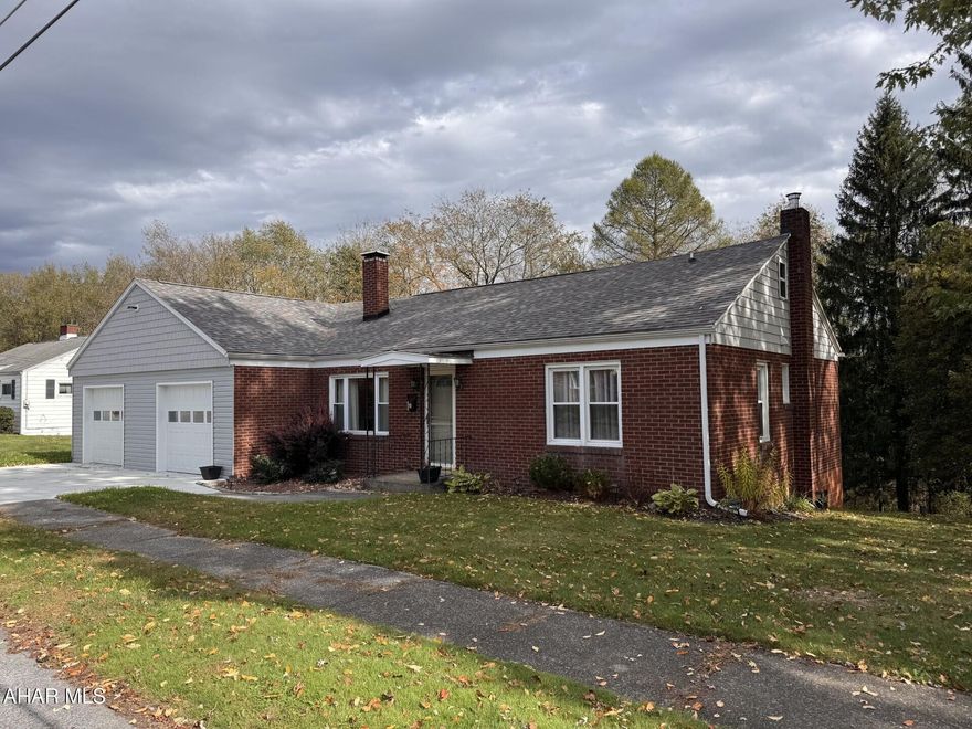 Totally remodeled brick & vinyl sided  3 bedroom ranch home on nearly 3/4 acre corner lot located on dead end street.  Modern kitchen update has quartz countertop & copper sink.  Newer roof & furnace.  Hardwood floors throughout.  2 Car attached heated garage.  Full/unfinished basement.  Appliances included.