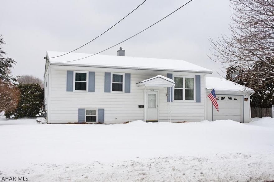 Solid starter home with good mechanics. 2-3 Bedrooms, finished lower lever, nice flat backyard with shed.  Newer windows and hot water heater, new water line from street.  1 car garage.  Great area, close to everything.