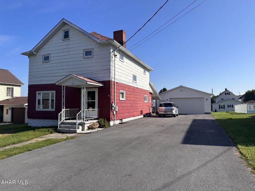 Colver:  3 BR, 1 1/2 bath home with 2 car detached garage.  Remodeled kitchen with cherry cabinets.  LR fireplace, Newer Oil, HW heat as well as a newer hard coal boiler.