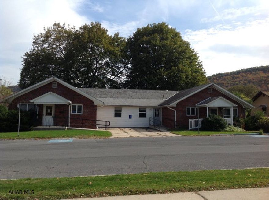 Great office building and easily located within the Borough of Bedford. This office building has 3 separate entries with the convenience of different office opportunities as one business or additional businesses. The building has medical offices setup with waiting rooms, reception area and exam rooms...2 kitchens, full basement and attic storage.