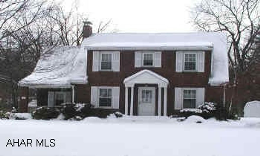 Stately brick home with attached garage. Gas HWBB heat, 3 zones.  Central Air. Hardwood floors, fireplace, modern kitchen. Good qualtiy brick home with 3 bedrooms, 1 1/2 baths, large living room with fireplace, hardwood floors, new windows, Gas HWBB heat, zoned.  central air. Modern kitchen.