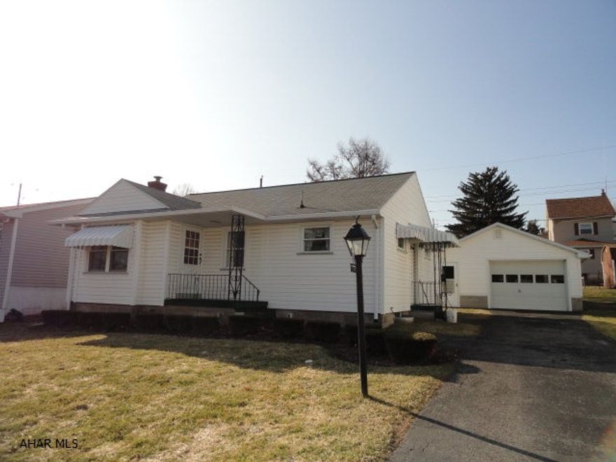 Wonderful 2 bedroom, 1 bath rancher in a quiet, family oriented neighborhood. Centrally located; air conditioned, hardwood under carpet, all appliances included. New Windows, newer mechanics; Situated on flat lot with a large one-car garage. This is a sweet house not to be missed. Great starter home or perfect for downsizing.