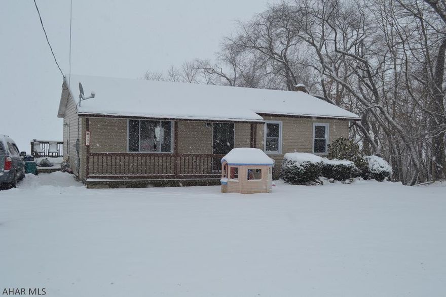 Spectacular mountain views from this ranch home located on a 1 acre lot in Bedford School District.  3 bedrooms and 1.5 baths on the main floor, kitchen and dining area open up to large back deck where you can appreciate country living at its finest.  Finished walkout basement with large family room with propane woodstove, large den/office with the option for a 4th bedroom.  The laundry room and half bath finish out the lower level.
