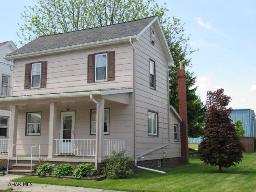 Here's an opportunity to acquire a meticulously maintained move in ready starter home! This 2BR, 1 BA house has a 1st Floor Laundry room, a bright kitchen with cherry cabinets, a newer furnace with central air, and a walk up attic for plenty of storage. There is off street parking in the rear with a shed to store your lawn and garden items. Enjoy the spacious back yard and the large front porch is very welcoming! Call for your showing today, move in and call it home.Could also be an investment property!