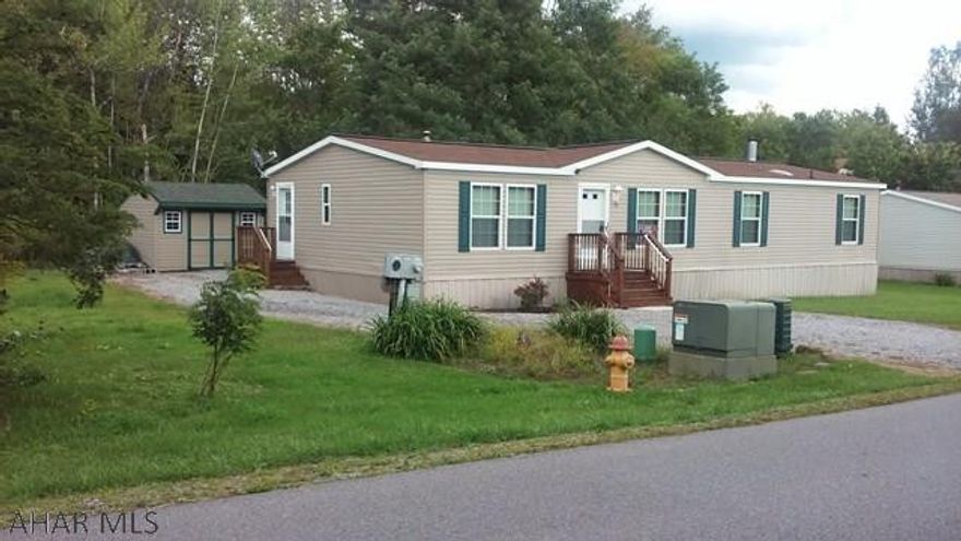 Beautiful 3-bedroom 2-bath doublewide on it own land. Nice 12 x 20 back deck, shed for lawn equipment, stainless steel Kitchen appliances included, vinyl tilt windows, drywall, porcelain bath sinks, walk-in shower in master bath, plus wood burning fireplace. J-379  2017