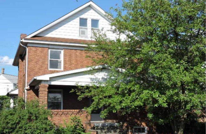 Original woodwork & stained glass windows. Large rooms. Seller is using online auction with a bid period beginning 9-16-16 10am and ending 9-23-16 at 10am. Minimum bid is $32,000. The buy now price is n/a. Buyer to pay $299 Technology Fee + 4.5% buyers premium to Hubzu.com at closing.  Cash only as is where is sale.  Seller makes no representation or warranties whatsoever as to the condition of the property or of any defects therein (latent or otherwise).  Seller makes no warranties (expressed or implied) as to the condition of the property or the presence of any hazardous substances on the property.  This is a limited service listing.  Utilities are not on. Buyers may perform a “pressure test” on the plumbing system to inspect for potential leaks in lieu of activating the water.