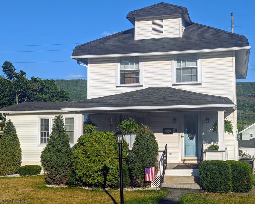 Nicely updated 3 bedroom, 1 bath in Altoona. Property is situated on a double lot that gives you more room than the typical city experience! Backyard is fenced & has a shed. You can also enjoy warm Summer nights on the spacious back deck. The house has a lovely front porch, perfect for relaxing on rocking chairs. Inside, you find gorgeous hardwood floors throughout the first floor. Newer paint on walls and trim. Warm rich toned wood accents in dining area, which features fabulous french doors that lead to the back deck. The family room addition offers a light and bright space to relax and enjoy family or watch TV. The kitchen has an ample amount of cabinets and the bedrooms upstairs are bright and cozy. There is also an updated full bath upstairs & exercise room in the basement!