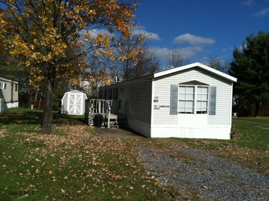 So many updates to this single-wide mobile home!  New furnace, washer, water heater, central AC and propane gas fireplace in 2010.  Lot rent is $235 but one unified bill is sent from park management that includes water, sewer, and garbage ($290-$300 total). Mobile home can stay in park or be moved to another location.  Utility shed is 8 X 10.