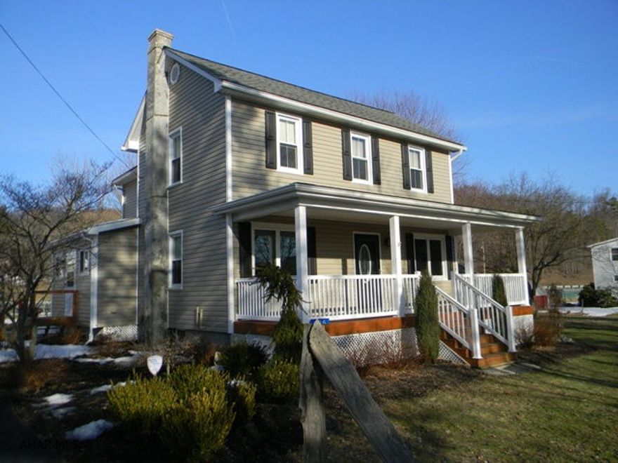 Just Like Brand New! Owners have done extensive remodeling to the property. Home has a L.R., D.R., D.A. w/wood stove, Kit. w/hickory cabinets and C.T. floors, laundry & full bath on first level. 2nd level offers a master bed w/cath. ceiling & walk-in closet, 2 additional beds & a full bath. Beautiful pine board and C.T. floors, solid 6 panel doors with brushed copper hardware & pine trim. Oil H.W. heat, central air & 200 amp electric. Detached 4-car garage, black top driveway & outbuildings. This is a Really Nice property.