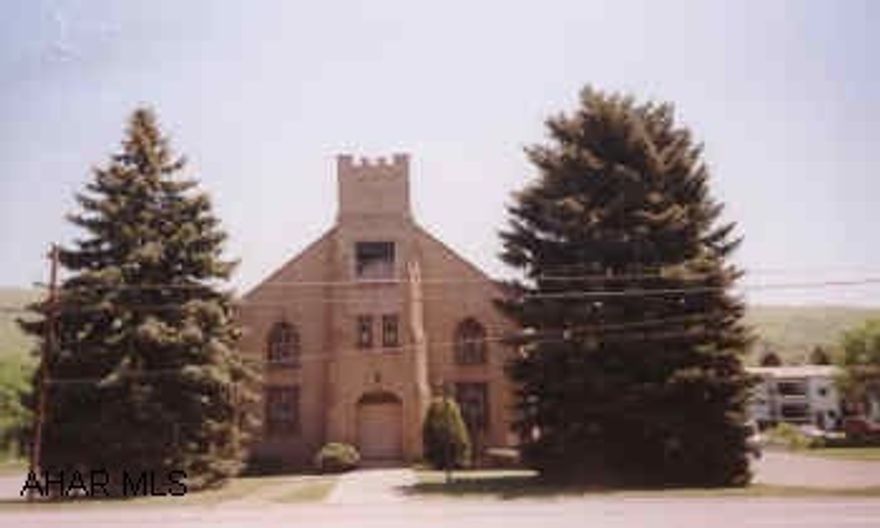 SALE INCLUDES PEWS, ASSORTED TABLES, CHAIRS AND KITCHEN APPLIANCES. CERTIFIED APPRAISAL ON FILE. CURRENT USE IS CHURCH. CORNER OF PLEASANT VALLEY BLVD. & 12TH STREET.