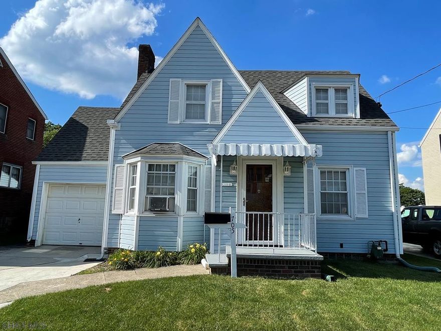 This 3/4 bedroom well maintained home is much larger than it looks and offers plenty of entertaining spaces for family and friends. The spacious living room features a wood burning fireplace and bay window, the dining area is open to the kitchen and has hardwood flooring, the kitchen has a bar area great for meal prep/breakfast, there is a large family room with half bath towards the rear of the house and finishing off this level is a bar area complete with speaker system perfect for watching your favorite sporting events.  Upstairs there are 4 spacious bedrooms, one being captive, all with closets, and a full bath. Basement has a wine storage area, and a separate storage room, and laundry. One car garage, fenced yard, newer hot water heater, furnace 2012, many items included in the sale.