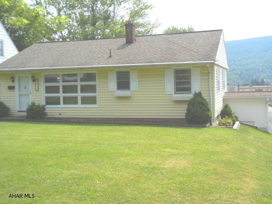 Well maintained 2 bedroom rancher with finished lower level with possible 3rd bedroom.  Conveniently located in the borough. Screened porch, nice inground pool, large 2 car detached garage.