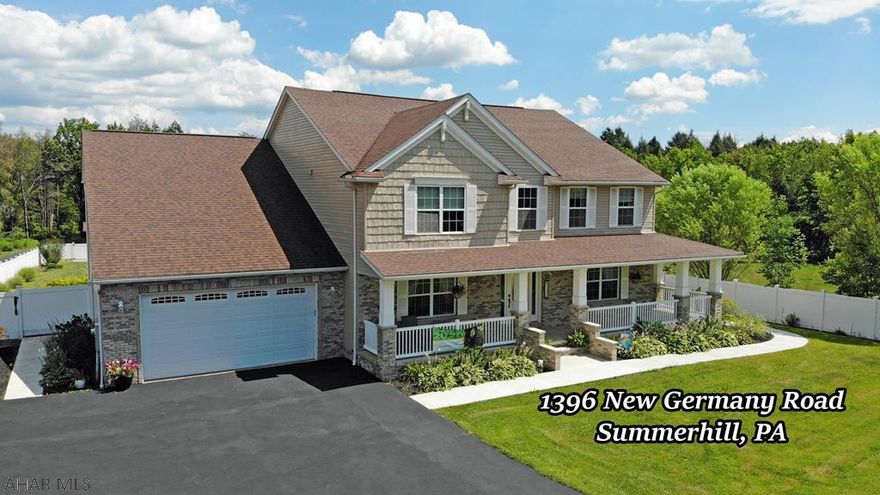 MAGNIFICENT!  Is the only way to describe this property.  Main house, only 7 years old, has 4 bedrooms and 5 baths features engineered hardwood floors; a spacious foyer; formal living room and dining room; Great Room w/high ceilings and beautiful propane fireplace.  Kitchen boasts granite counters,a large island and separate pantry.  There's a main floor laundry and a butler's pantry.  Spacious bedrooms w/plenty of bathrooms and closet space.  Lower level is perfect for entertaining w/electric fireplace, bar, pool table and full bath.  Large utility room plus 2 car garage.  The 2nd home has 3 beds/2 baths w/large living room/dining room combo, full kitchen and laundry all above a 2750 sq foot 3 bay garage with 8 ft doors. In ground pool, large deck and covered pavilion make it complete.