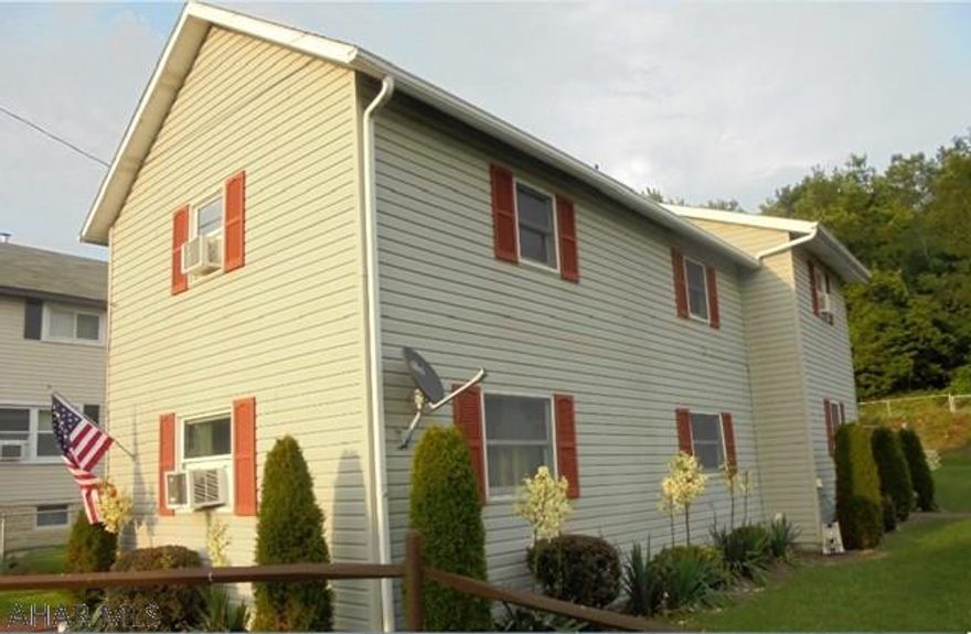 2 story vinyl sided home. 3 BRs, 1 3/4 baths. Eat-in kitchen, 1st floor laundry. Oil HW baseboard heat. 2 car detached garage & 1 car detached garage.