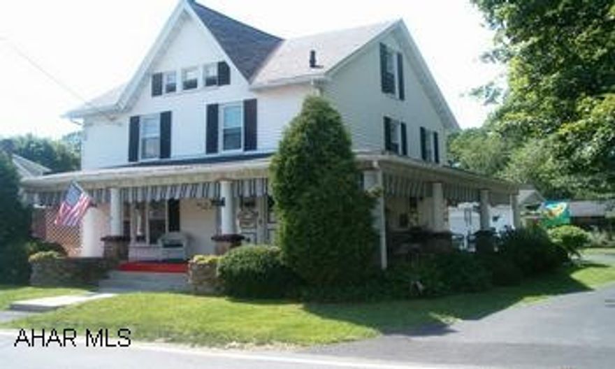 Charming 4 bedroom, well cared for home with a very large level lot. (.85 acre) This 4 bedroom meticulous home has beautiful landscaped lot with 2 car garage, pavilion, wrap around porch and driveway. Same owners for 42 years took pride caring for this one.